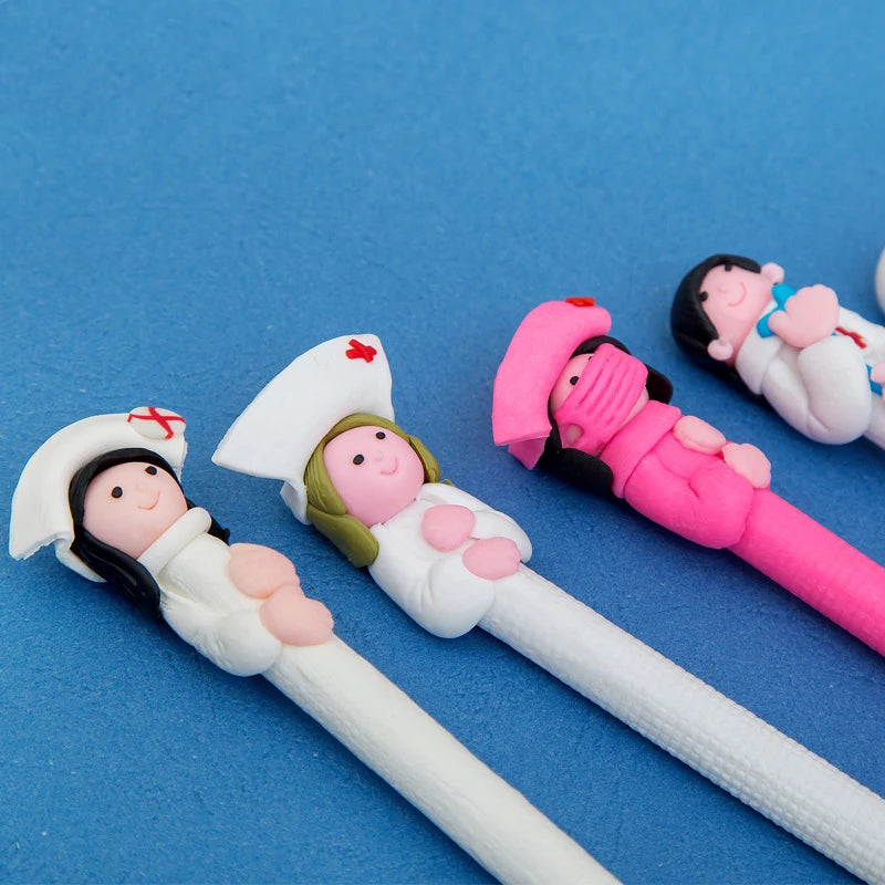 5pcs/lot Novelty Medical Staff Ballpoint Pen , Doctor and Nurse ball pen as School & Office Writing Supplies