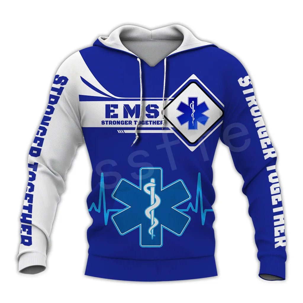 Tessffel Emergency Medical Technician EMT EMS Paramedic NewFashion Unisex Pullover 3DPrint Sweatshirt/Hoodies/zipper/Jacket s-14