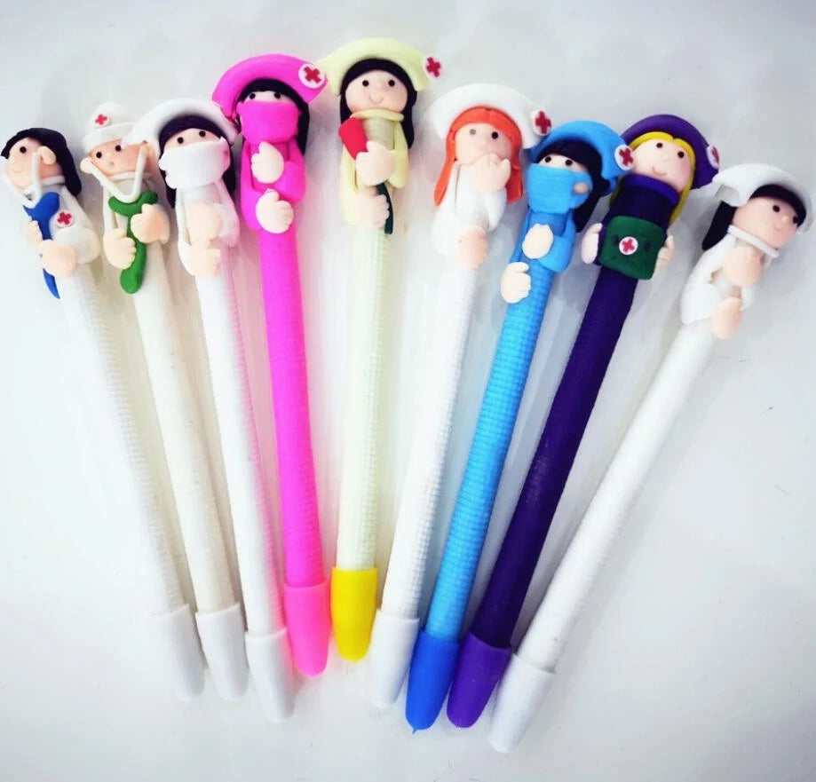 5pcs/lot Novelty Medical Staff Ballpoint Pen , Doctor and Nurse ball pen as School & Office Writing Supplies