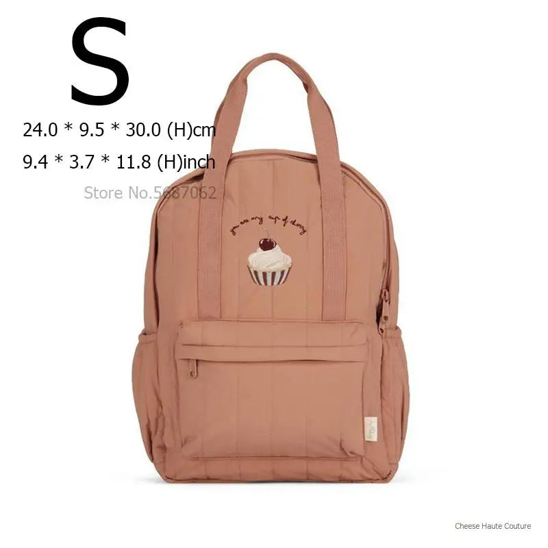 KS Baby Backpack Parent-child Kids Schoolbag Kindergarten Bags Brand Traveling Mom Cherry Lemon Children's Boys Girls Storage