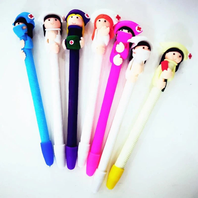 5pcs/lot Novelty Medical Staff Ballpoint Pen , Doctor and Nurse ball pen as School & Office Writing Supplies