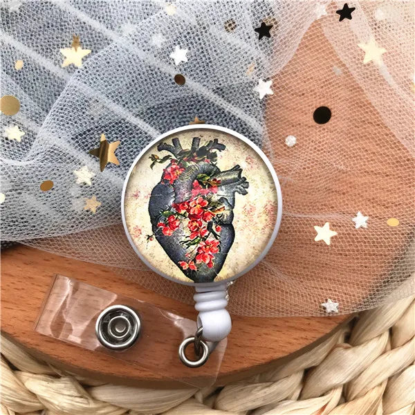 New Arrival Top Quality Retractable Doctor Nurse Badge Reel Fashion Cartoon cute Students ID Card Badge Holder