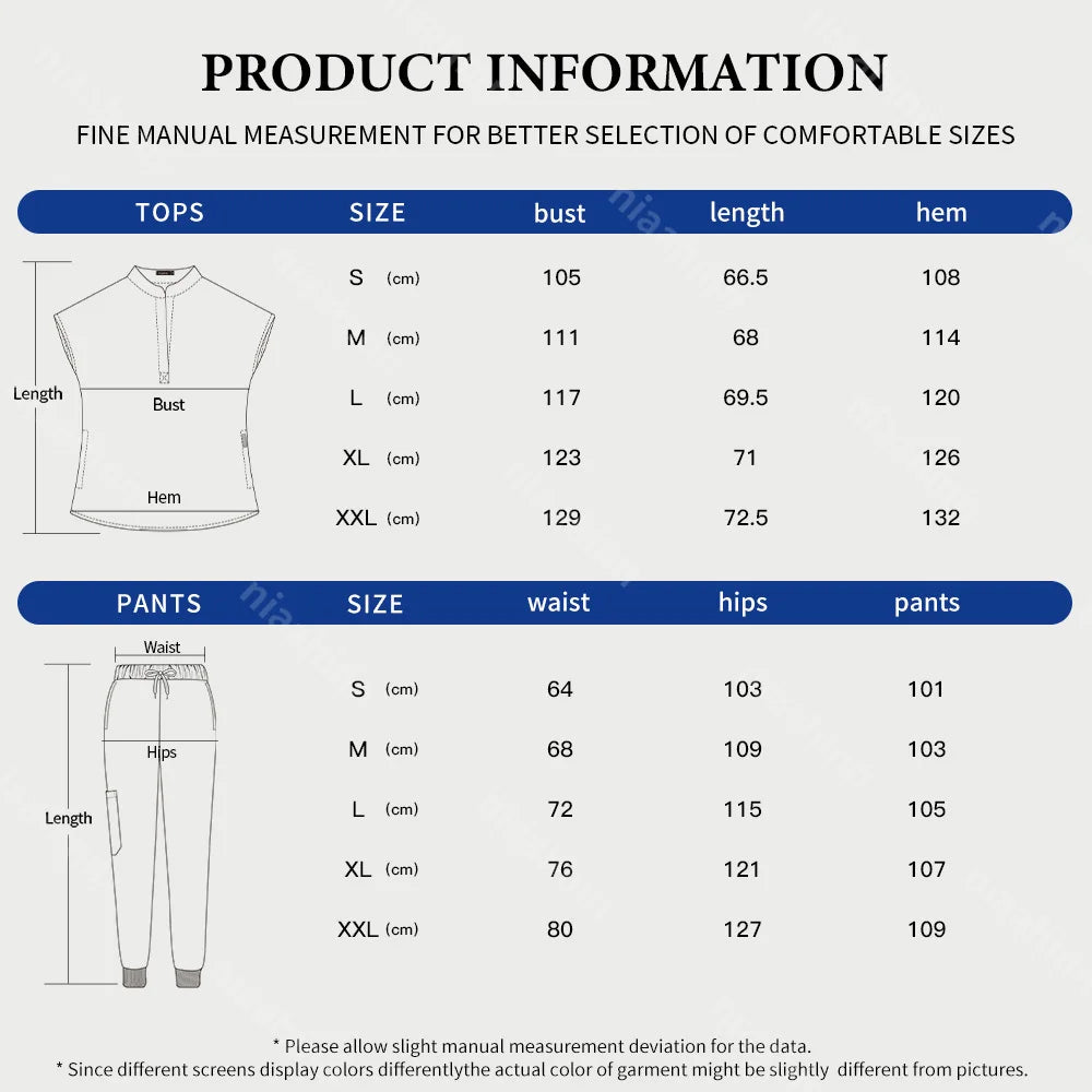 Unisex Doctor Medical Uniforms Men Women Nursing Clothes Beauty Costume Nursing Scrubs Sets Dentist Workwear Clinical Tops Pants