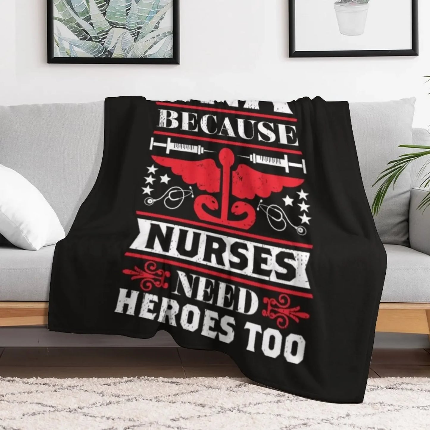 Need heroes too cna nurses Throw Blanket Decorative Beds Tourist Blankets