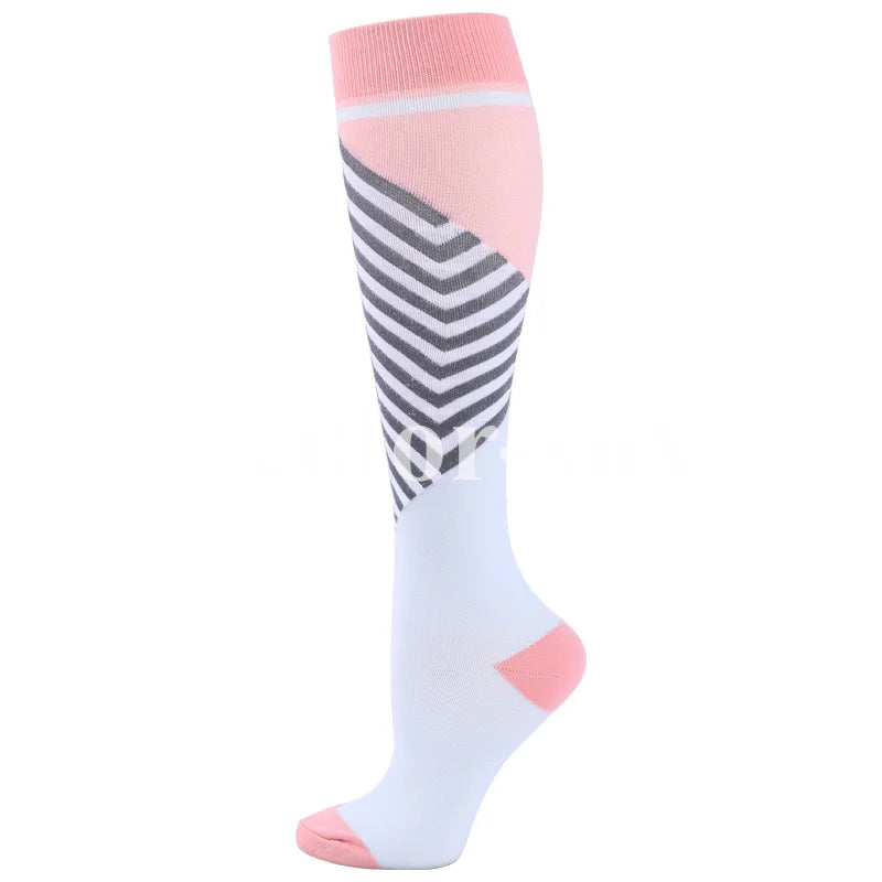 Running Compression Socks 20-30 Mmhg Fit For Medical Edema Diabetes Varicose Pregnant Women Sport Circulation Compression Socks