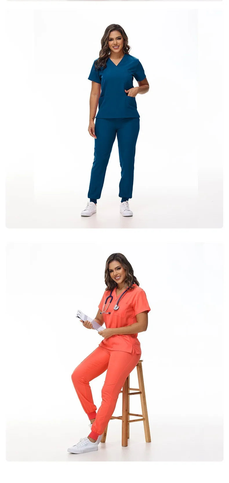 Hot Sale Medical Scrubs Uniform New Doctor and Nurse Uniform Durable Dental Pediatric Quick-Dry Healthcare services Set 42109