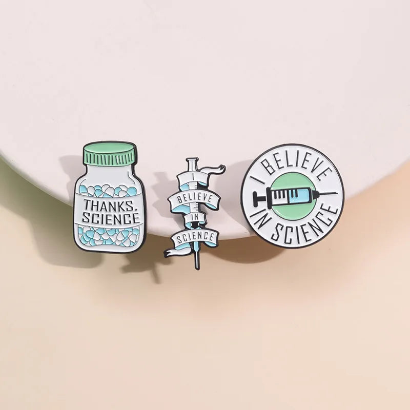 Medical Items Collectibles Enamel Pin Custom Cartoon Capsule Pills Syringe Scalpel Badge Lapel Brooch Jewelry Gift For Friends