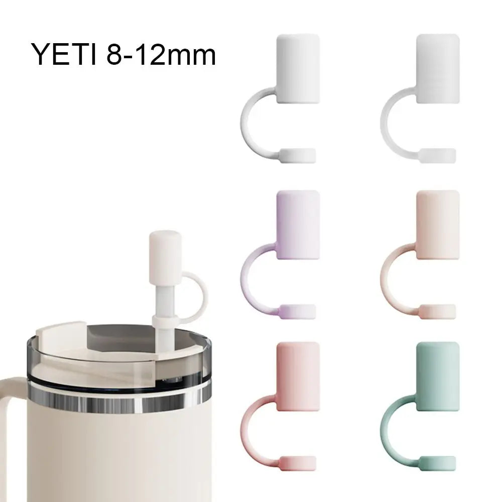 Silicone Straw Tips Cover Splash Proof Reusable Drinking Straw Tips Lids for Yeti/Stanley Cup 40oz/ 30oz Cups Straws Accessories