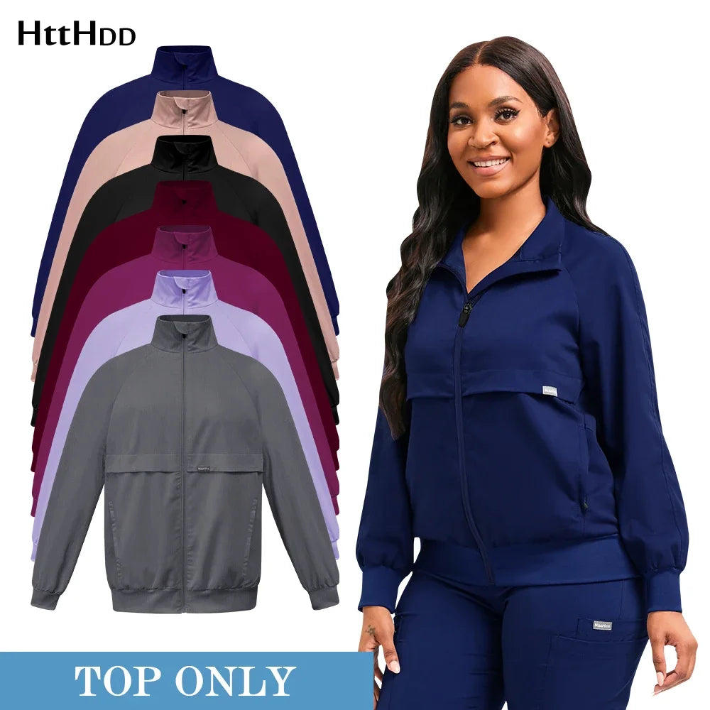 Beautician Uniforms Women Beauty Salon Manicurists Working Clothes High Quality Medical Scrubs Hospital Accessory Doctors Jacket