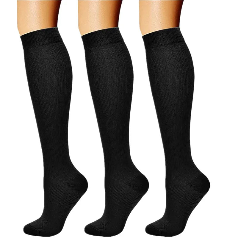 Dropship Compression Socks Knee High Running Men Women Socks Best For Athletic Nursing Outdoor Hiking Flight Travel Stockings