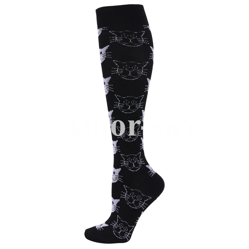 Running Compression Socks 20-30 Mmhg Fit For Medical Edema Diabetes Varicose Pregnant Women Sport Circulation Compression Socks