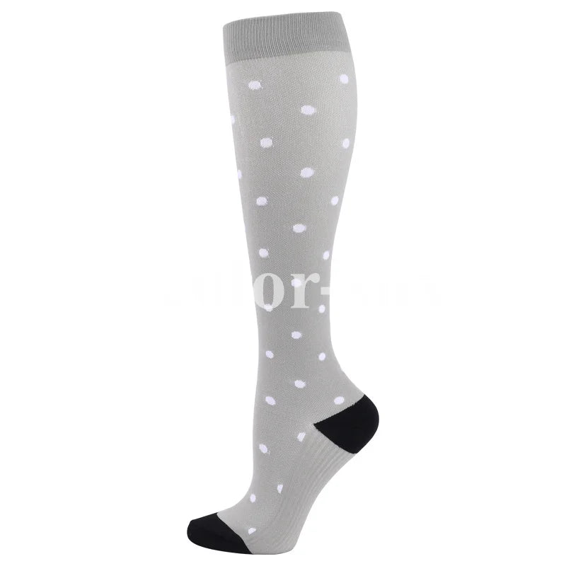 Running Compression Socks 20-30 Mmhg Fit For Medical Edema Diabetes Varicose Pregnant Women Sport Circulation Compression Socks