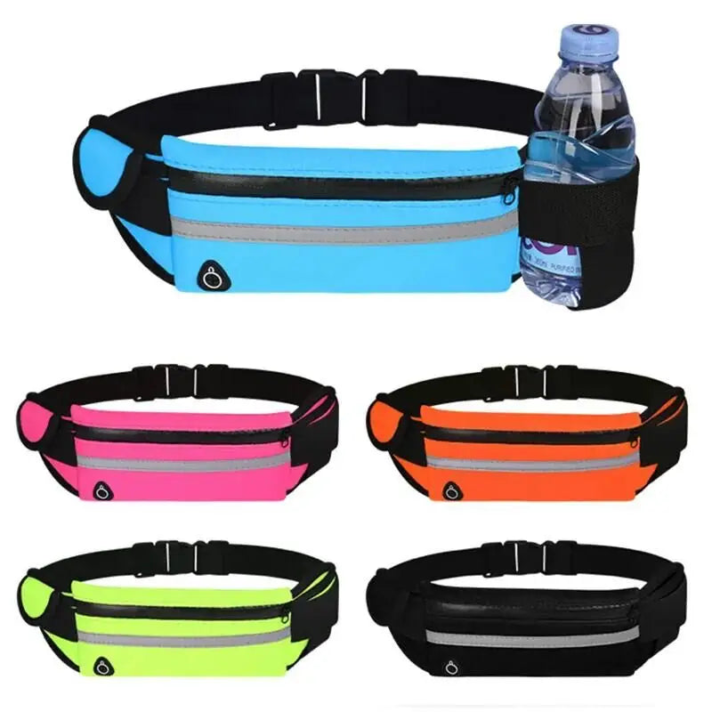 Running Waist Bag Waterproof Sports Belt Gym Bag Phone Holder for Women Men Hold Water Bicycle Run Belt Waist Pack Wallet