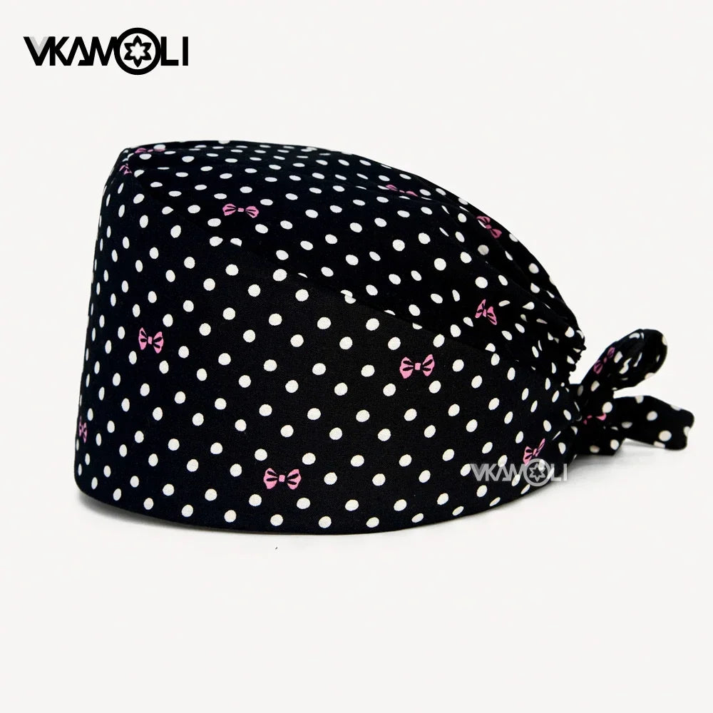 halloween print surgical caps woman and man medical scrubs cap skull print surgery cap shop lab beauty work accessories