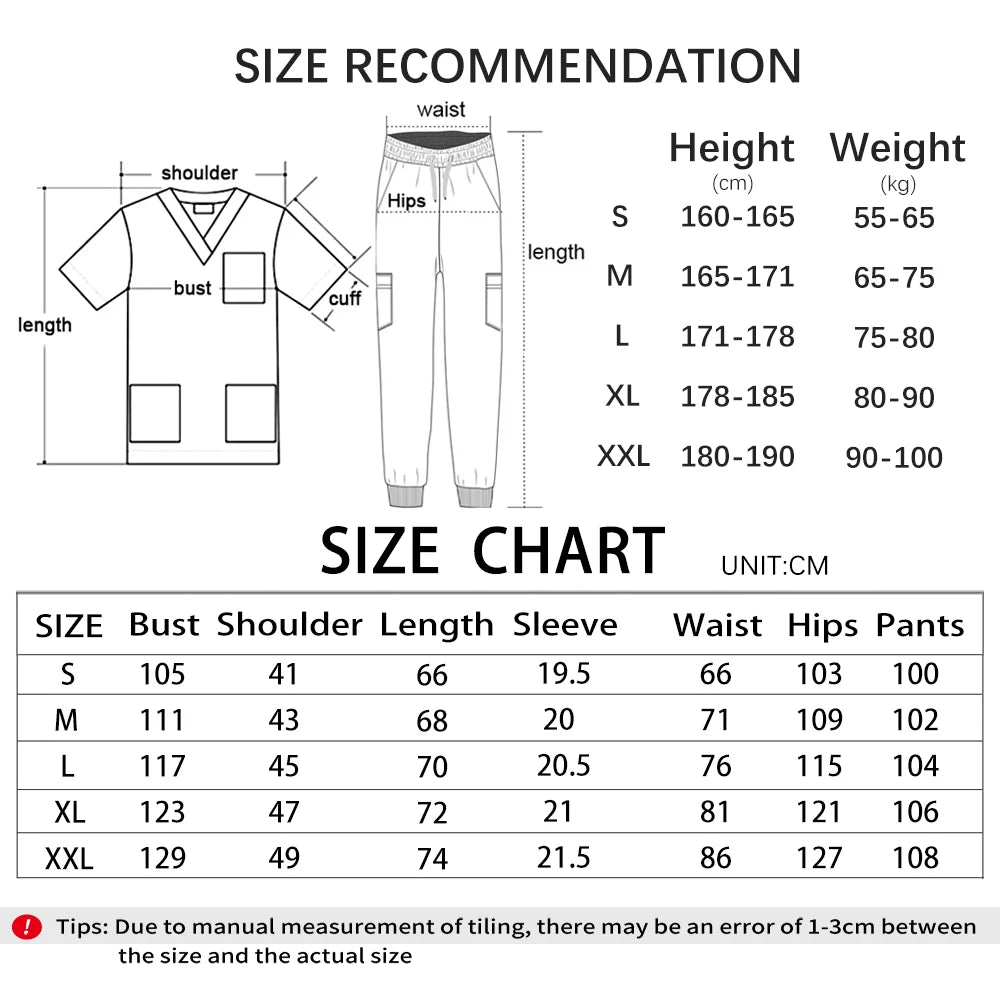 Doctor Nurse Surgical Workwear Medical Scrubs Uniforms Women Men Jogger Set Hospital Accessories Operating Room Wholesale Price