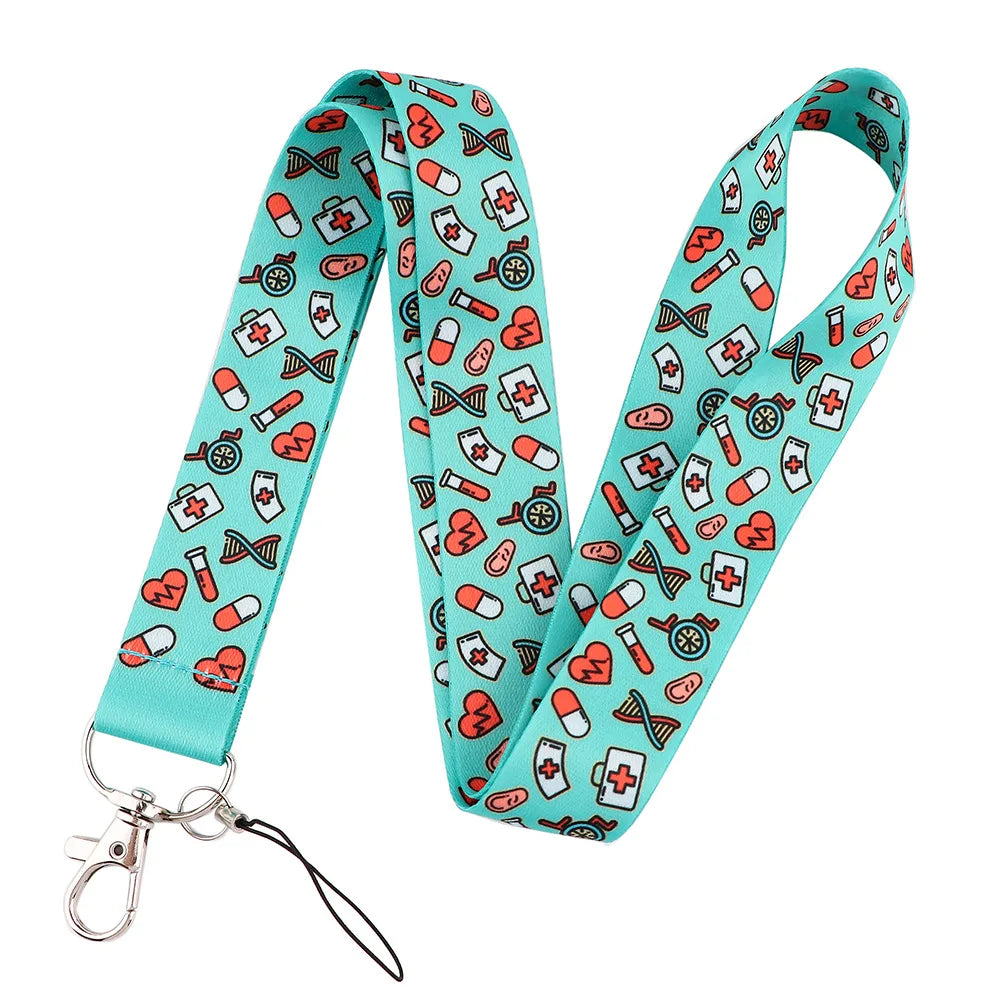 Medical Doctor Nurse Neck Strap Lanyards For Keys Keychain Badge Holder ID Credit Card Pass Hang Rope Lariat Accessories