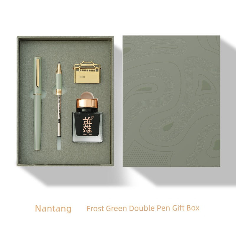 Hero Hero E506 Pen Gift Box Nantang Series Official Authentic Products High-End Gift Giving Presents Suit Good-looking Gift Office Adult Male and Female Student Art Calligraphy Practice Logo Lettering