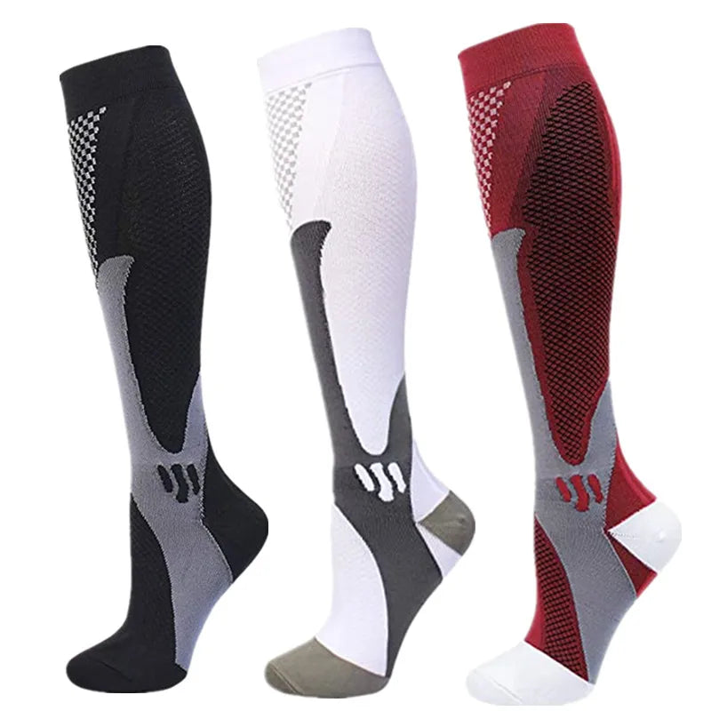 Dropship Compression Socks Knee High Running Men Women Socks Best For Athletic Nursing Outdoor Hiking Flight Travel Stockings