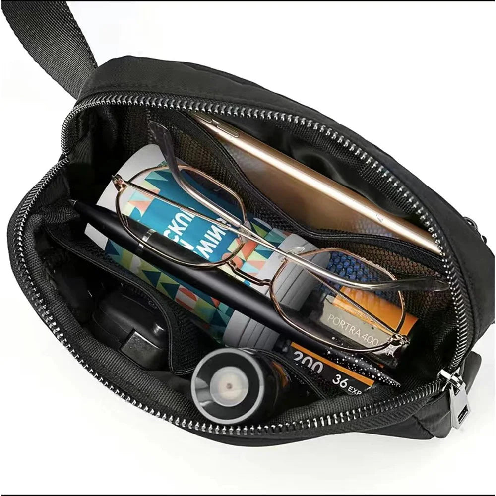 Waist Bag Zipper Fanny Pack Chest Bag Outdoor Sports Waterproof  Phone Organizer Printing Nurse Series Women's Crossbody Bags