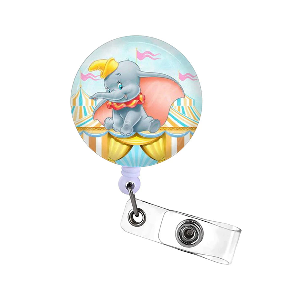 100 Styles Cartoon Drops Of Glue Hospital Nurse Badge Reel Retractable Id Badge Name Card Holder Keychain Wholesale Key Ring