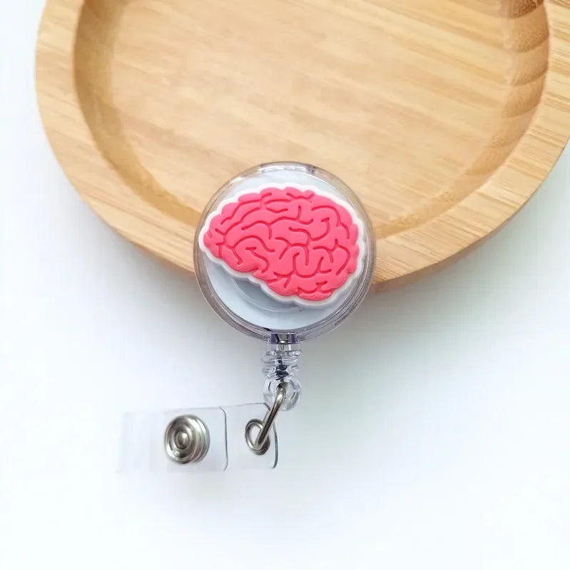 Cute Cartoon Retractable Doctor Nurse Badge Reel ID Lanyard Name Tag Card Badge Holder Reels Keychain Card Holder Accessories