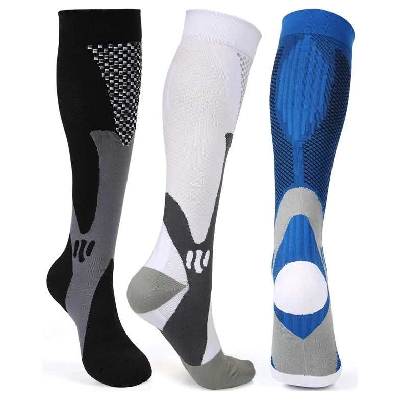 Dropship Compression Socks Knee High Running Men Women Socks Best For Athletic Nursing Outdoor Hiking Flight Travel Stockings