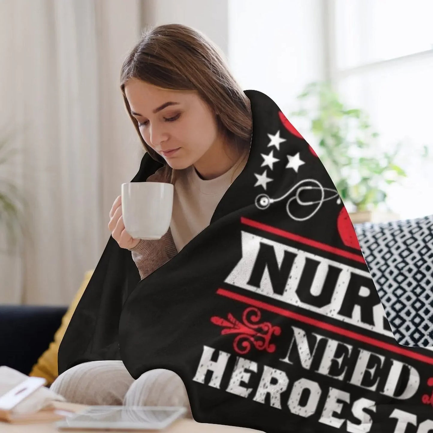 Need heroes too cna nurses Throw Blanket Decorative Beds Tourist Blankets