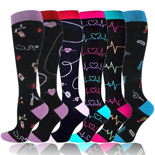 Compression Socks 20-30 Mmhg Running Medical Varicose Veins Pregnancy Nursing Athletic Football Soccer Stockings Sport Socks