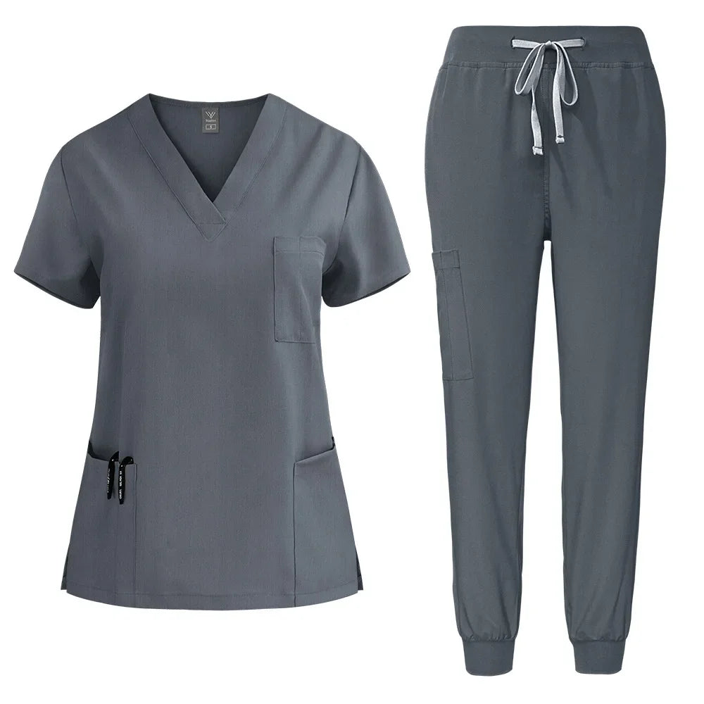 Nurse Uniform Woman Hospital Doctor Men's Medical Sweatshirt  Nursing Pants Unisex Workshop Uniforms Beauty SPA Work Clothes New