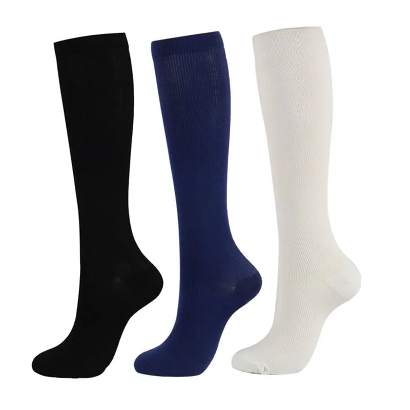 Dropship Compression Socks Knee High Running Men Women Socks Best For Athletic Nursing Outdoor Hiking Flight Travel Stockings