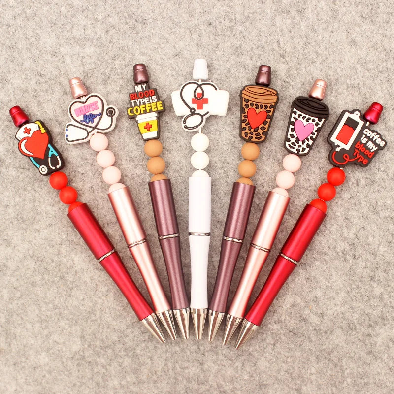 Cartoon Medical Style DIY Ballpoint Pen Boy Girl Student School Hospital Men Women Nurse Ball Pen