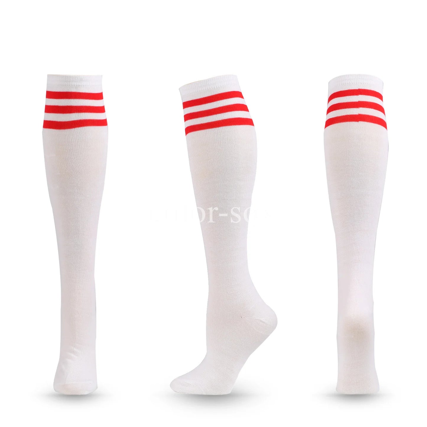 Compression Socks Unisex Football Socks Non-slip Long Tube Knee High Stockings Socks Striped Soccer Socks Running Sports Socks