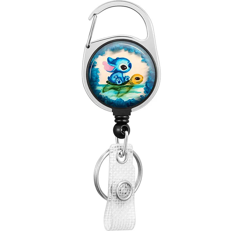 Cute Cartoons Friends Style Retractable Badge Reel Key Holder Nurse Doctor Office Hospital Supplies Card Holder Accessories