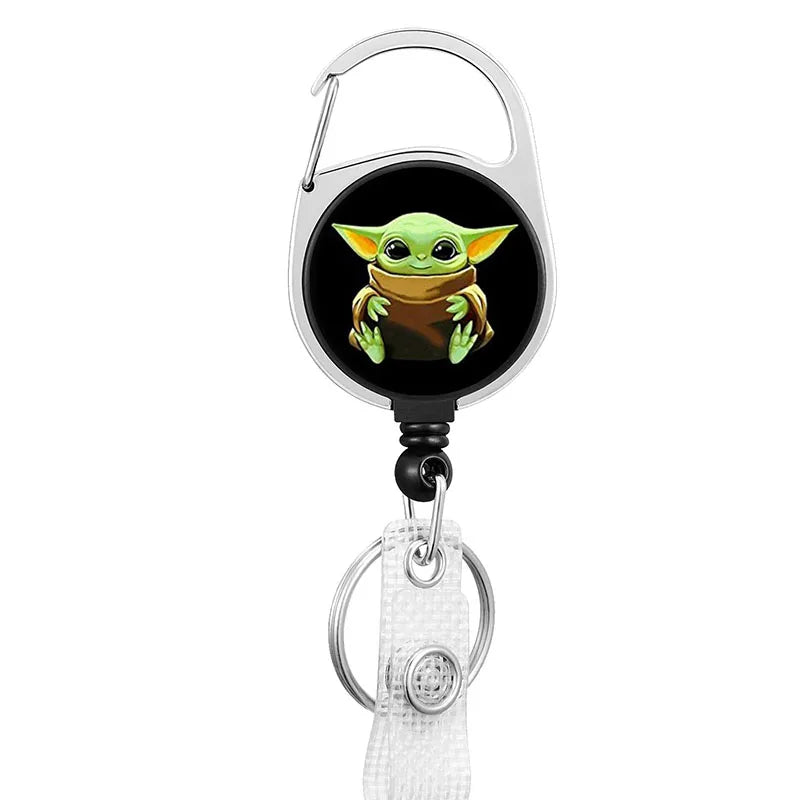 Cute Cartoons Friends Style Retractable Badge Reel Key Holder Nurse Doctor Office Hospital Supplies Card Holder Accessories