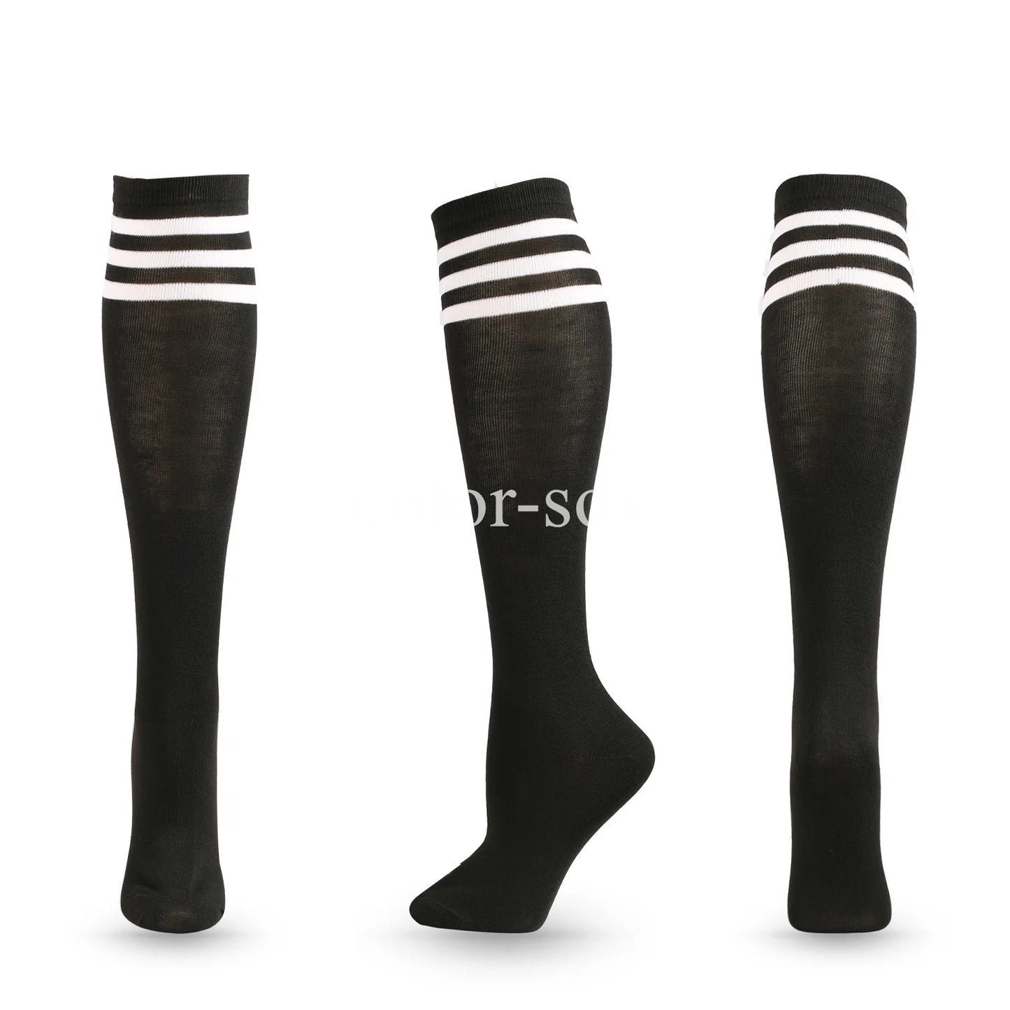 Compression Socks Unisex Football Socks Non-slip Long Tube Knee High Stockings Socks Striped Soccer Socks Running Sports Socks