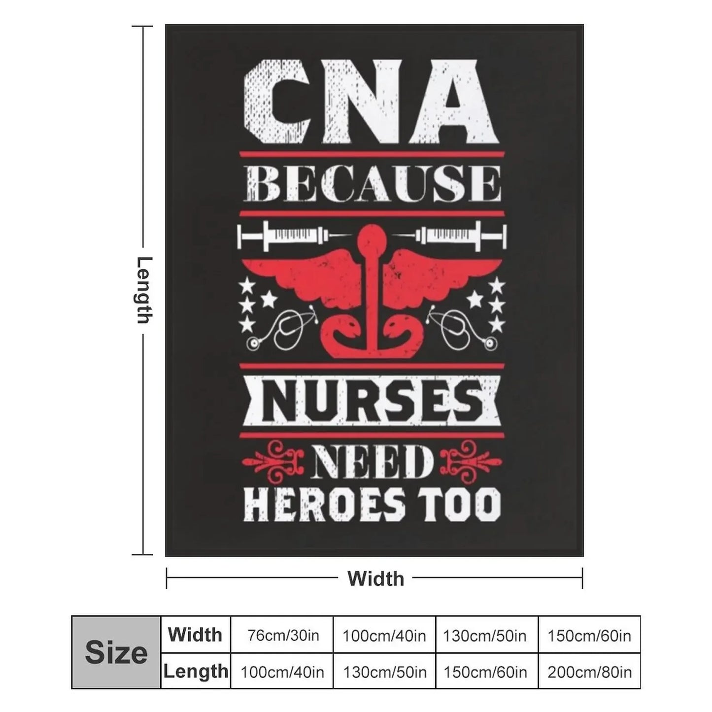 Need heroes too cna nurses Throw Blanket Decorative Beds Tourist Blankets