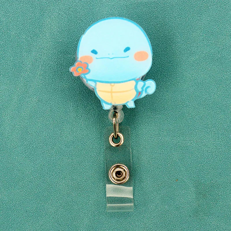 Cartoon Funny Magical Spirit Badge Reel Nurse Workers Enfermera ID Holder Girl Boy Retractable Name Card Holder Accessory