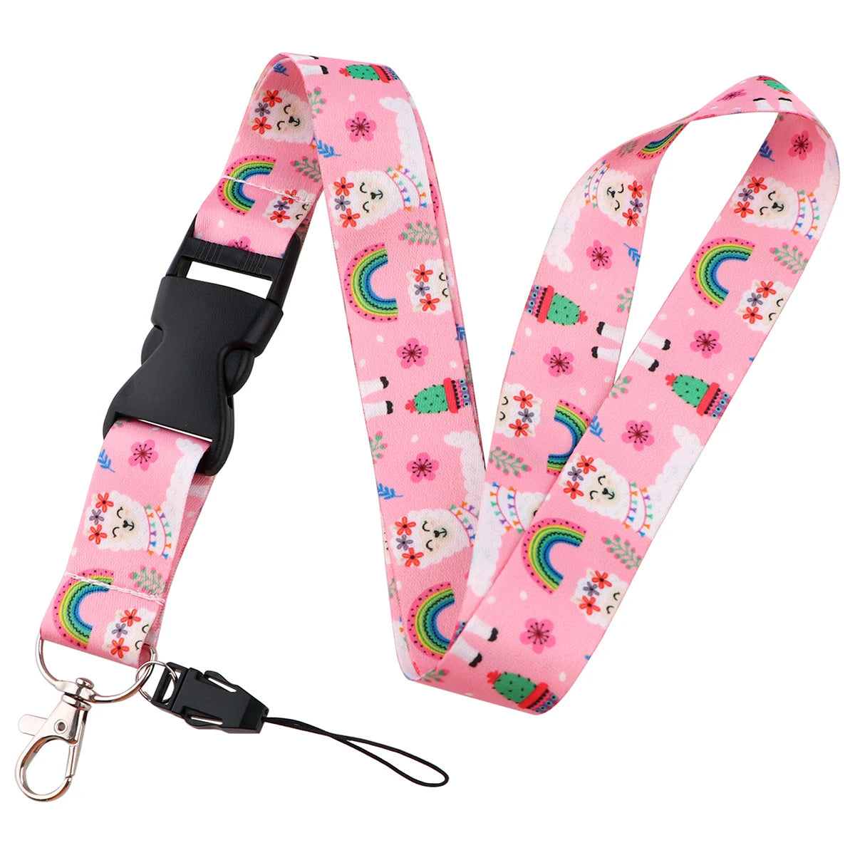 Butterfly Moon Pattern Lanyard for Key Neck Strap Card ID Badge Holder Keychain Key Holder Keyring Accessories Doctor Nurse Gift