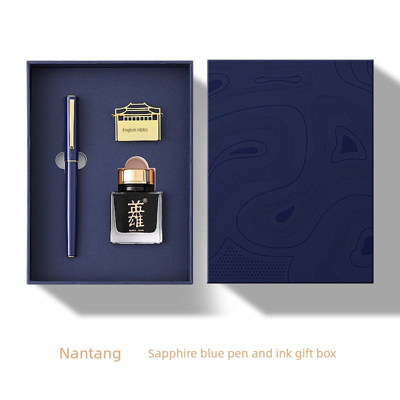 Hero Hero E506 Pen Gift Box Nantang Series Official Authentic Products High-End Gift Giving Presents Suit Good-looking Gift Office Adult Male and Female Student Art Calligraphy Practice Logo Lettering