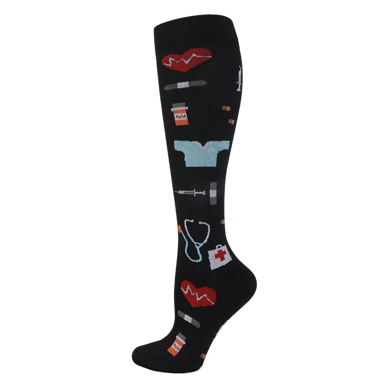 Compression Socks 20-30 Mmhg Running Medical Varicose Veins Pregnancy Nursing Athletic Football Soccer Stockings Sport Socks