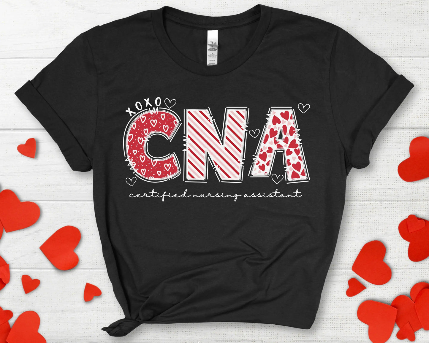 Cna Valentines Day T Shirt Nurse'S Valentine Certified Nursing Assistant Cardiac Love Nurse S