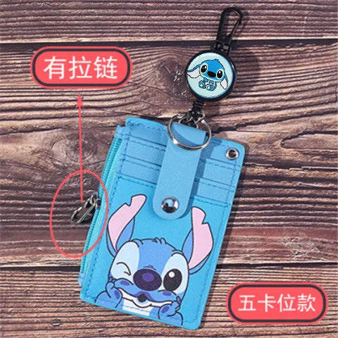 Unisex 5 Bits Badge Reel Business Named Card Holder Identity Lanyard PU Neck Strap Card Bus ID IC Holders With Coin Purse