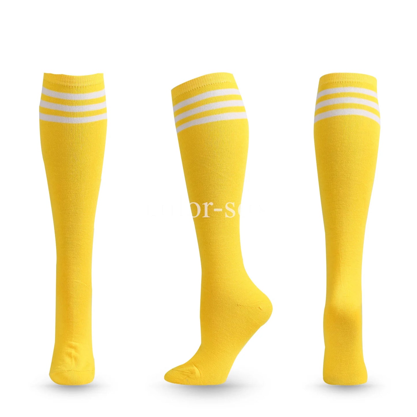 Compression Socks Unisex Football Socks Non-slip Long Tube Knee High Stockings Socks Striped Soccer Socks Running Sports Socks