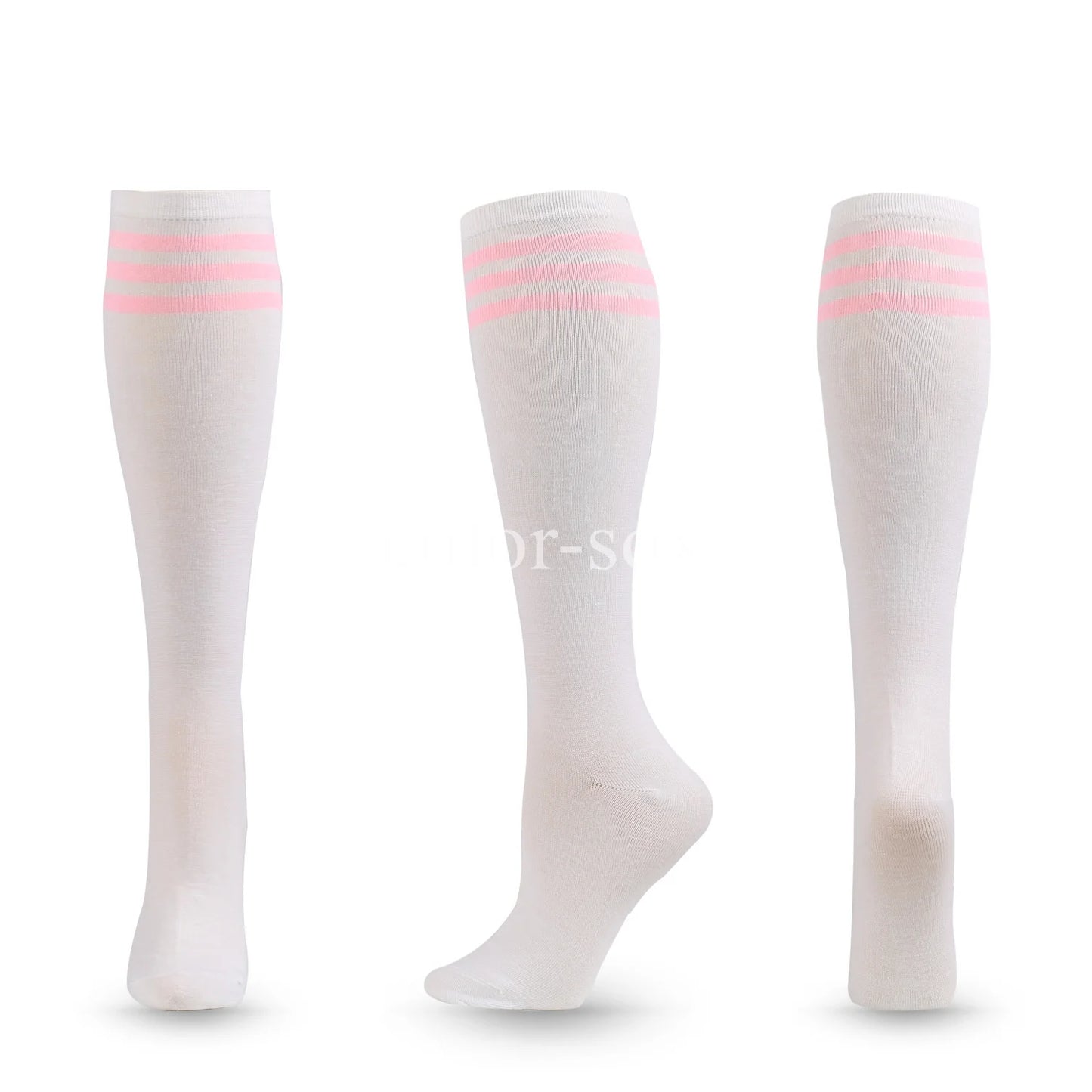 Compression Socks Unisex Football Socks Non-slip Long Tube Knee High Stockings Socks Striped Soccer Socks Running Sports Socks