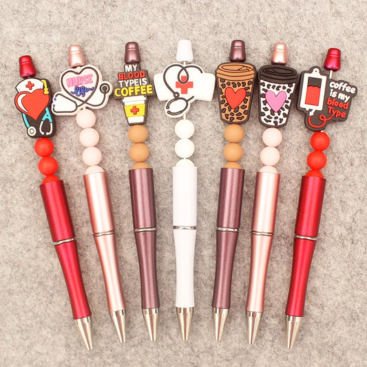 Cartoon Medical Style DIY Ballpoint Pen Boy Girl Student School Hospital Men Women Nurse Ball Pen