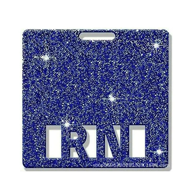 Hot RN Badge Reel Partner Card Nurse Badge Accessories Flash Horizontal Vertical Double Hollowed Out Identification Card