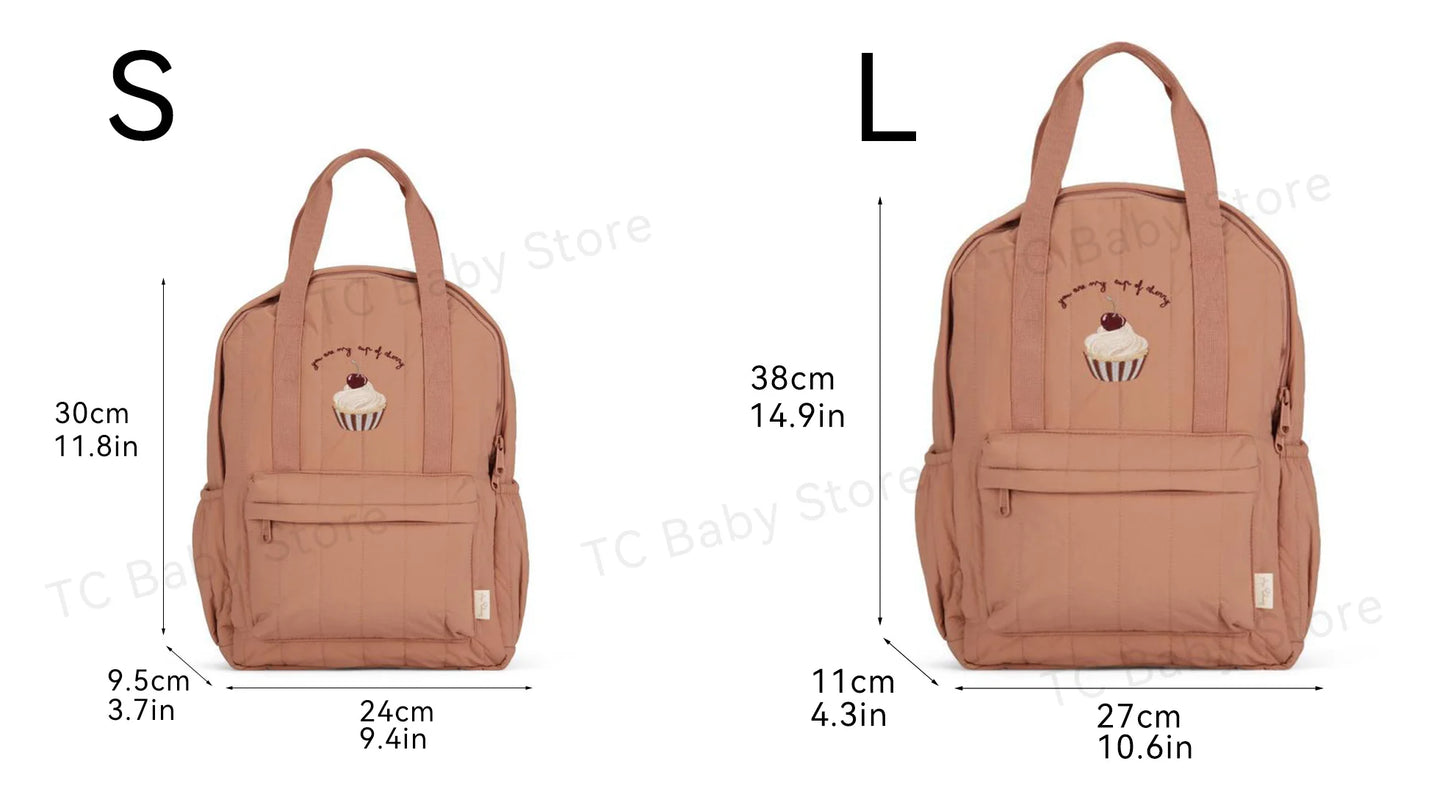 KS Baby Backpack Parent-child Kids Schoolbag Kindergarten Bags Brand Traveling Mom Cherry Lemon Children's Boys Girls Storage