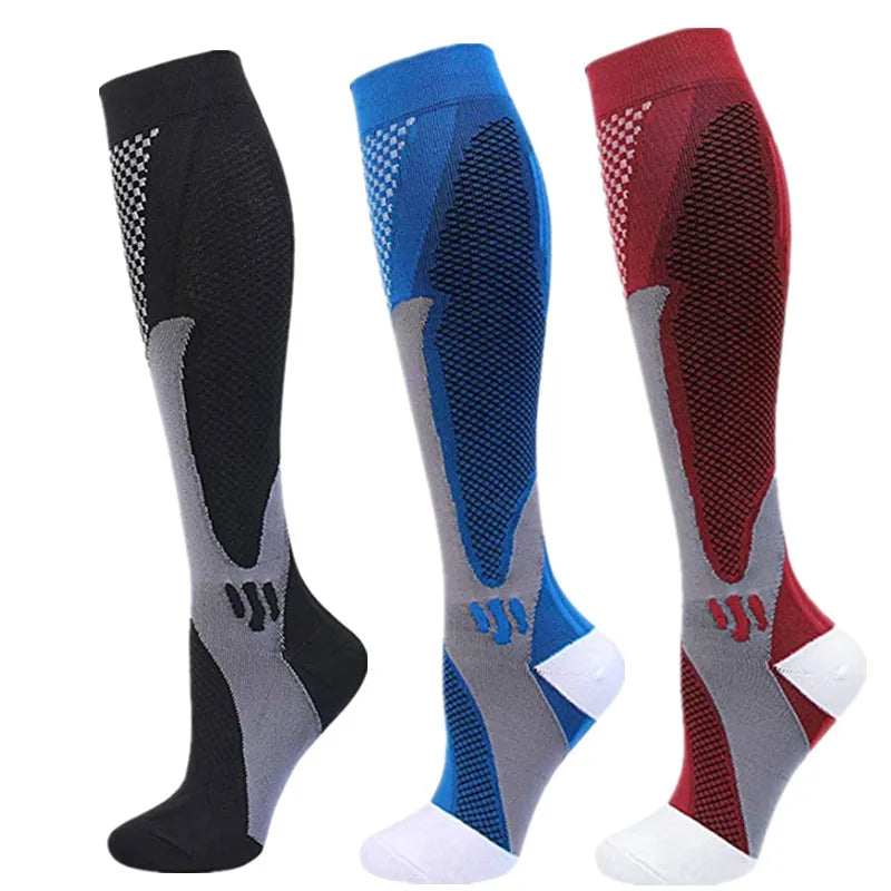 Dropship Compression Socks Knee High Running Men Women Socks Best For Athletic Nursing Outdoor Hiking Flight Travel Stockings