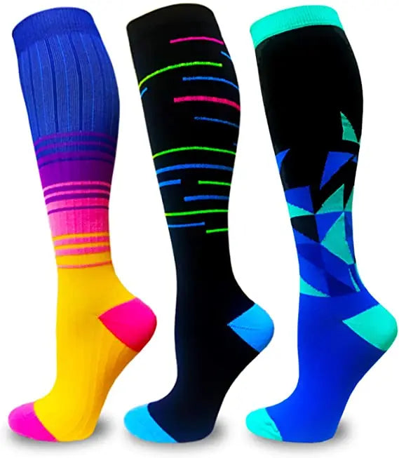 Dropship Compression Socks Knee High Running Men Women Socks Best For Athletic Nursing Outdoor Hiking Flight Travel Stockings