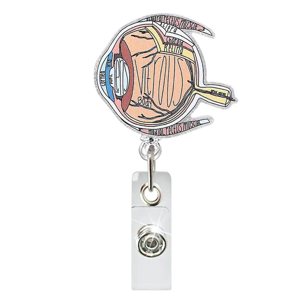 Hospital Retractable Badge Reel With Belt Clip Cute Nurse Doctor Name Tag Card Holder Accessories Office Supply Clip Staff Card